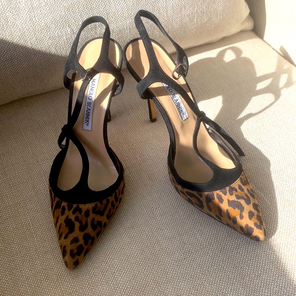 Manolo Blahnik gorgeous t-strap heels